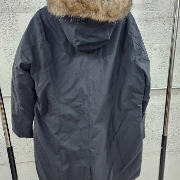 Eddie Bauer Women’s Faux Fur Collar Long Down Parka Coat – Black, XXL, Regular - Picture 7 of 13